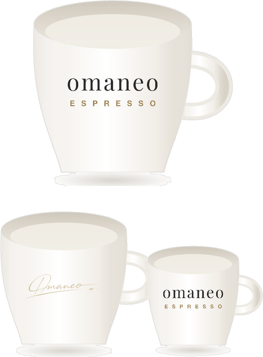 Set de tazas omaneo · los tres tamaños